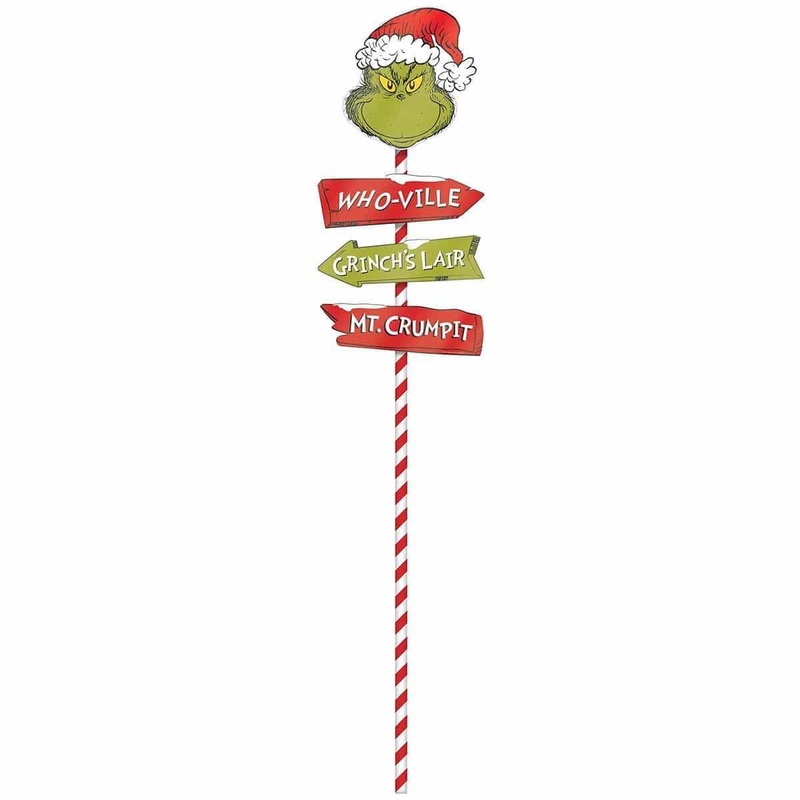 The Grinch Directional Yard Stake