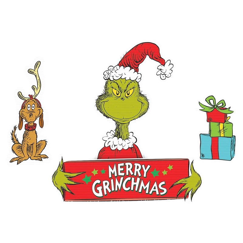 The Grinch Lawn Sign, 4 Count