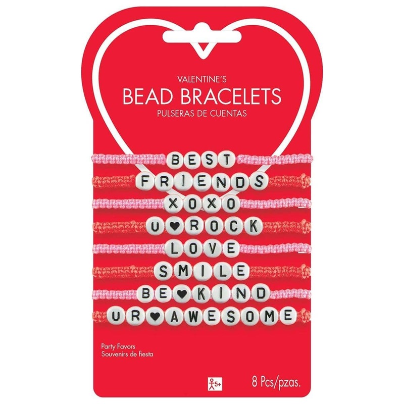 Valentine's Day Bracelets, 8 Count
