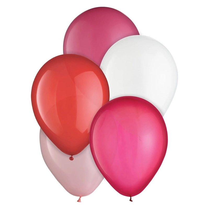 Valentine's Day Latex Balloon, 5 inches, 25 Count
