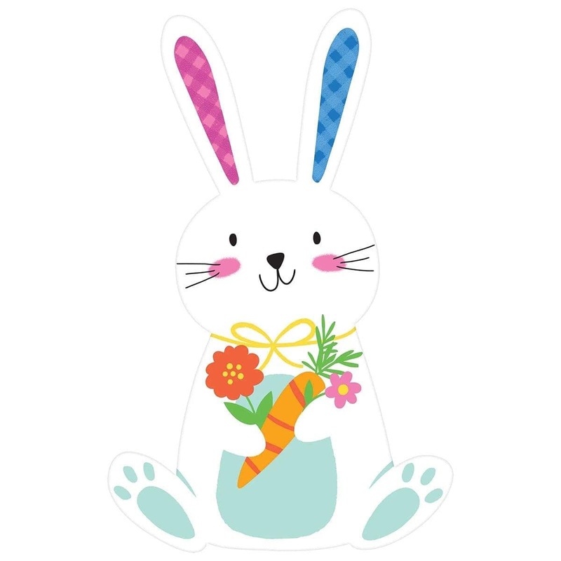 Easter Bunny with Carrot Cutout