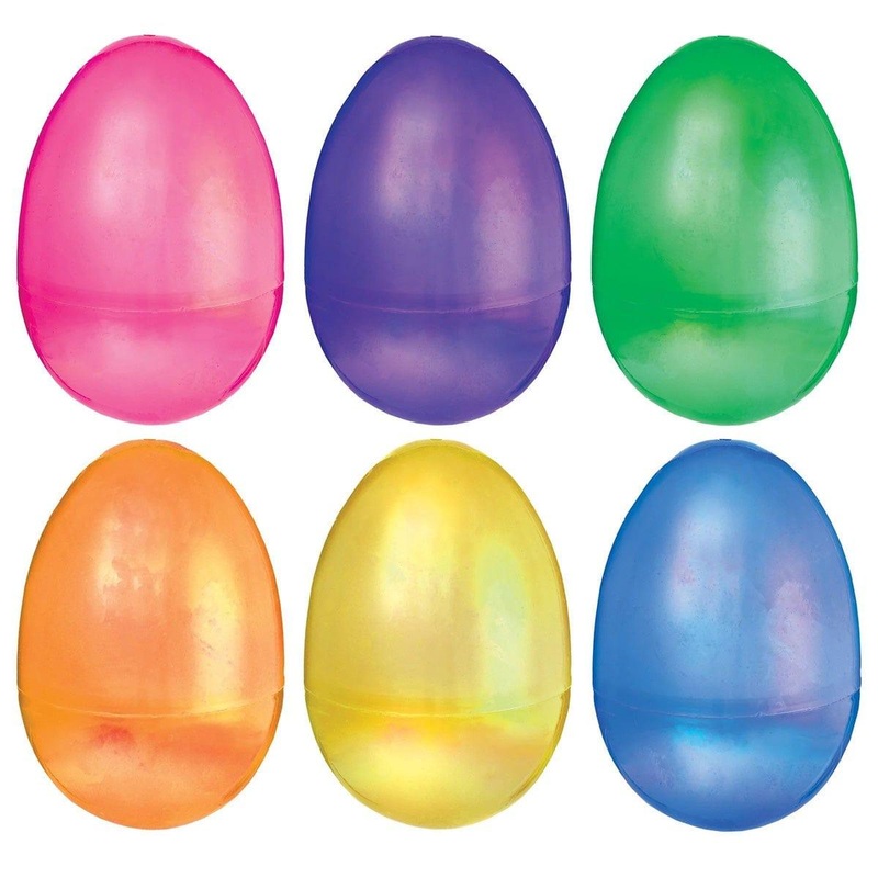 Easter Pearlescent Fillable Eggs, 6 Count