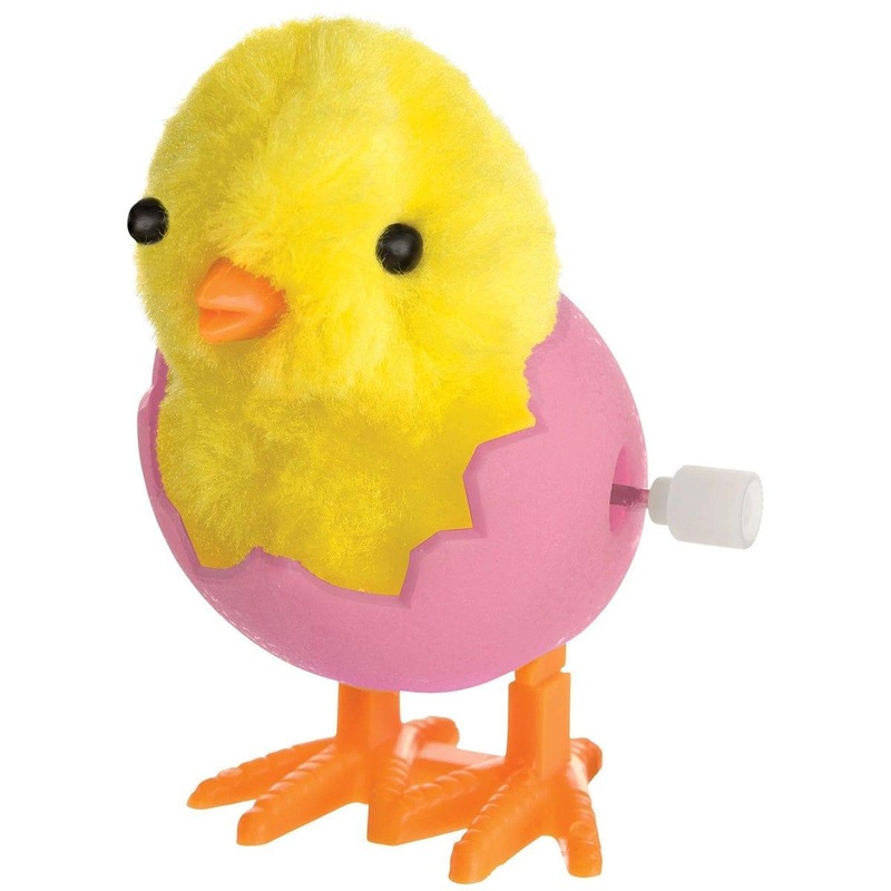 Easter Wind-Up Hatching Chick, Pink