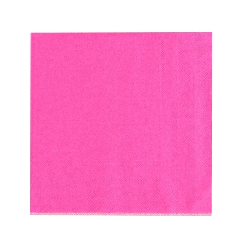 Hot Pink Lunch Napkins, 16 Count