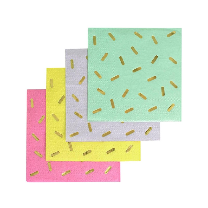 Ice Cream Cone Beverage Napkins, 16 Count