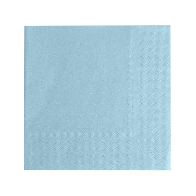 Light blue Lunch Napkins, 16 Count