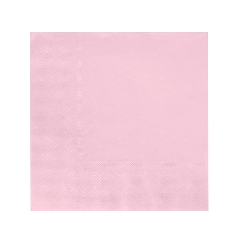 Light Pink Lunch Napkins, 16 Count