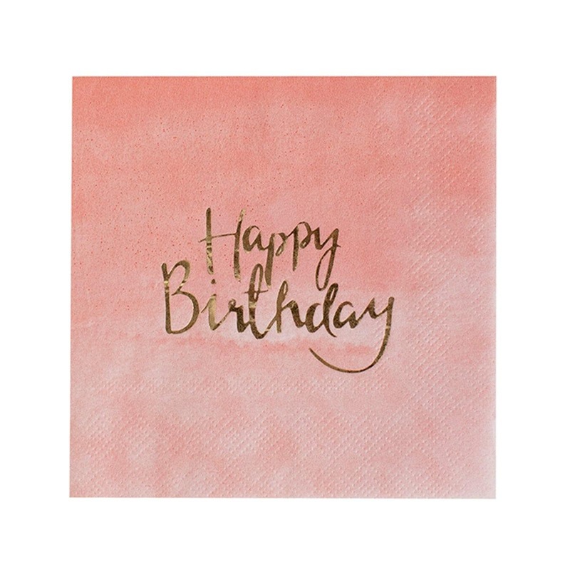 Ombre Coral Lunch Napkins, 16 Count