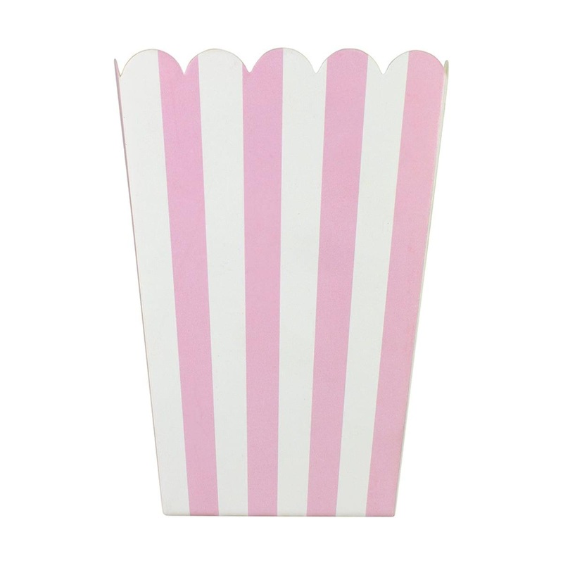 Pink and White Treat Boxes, 12 Count