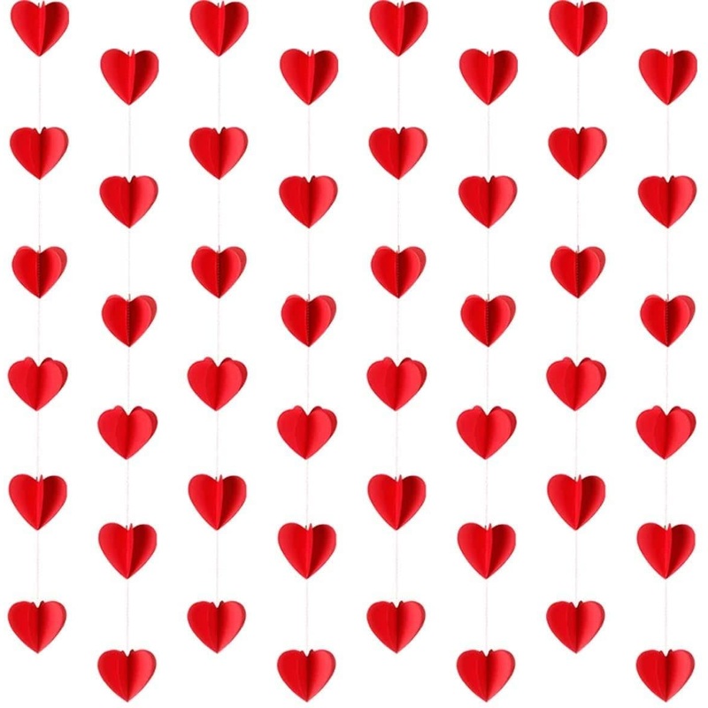 Valentines Day Hanging Heart On String