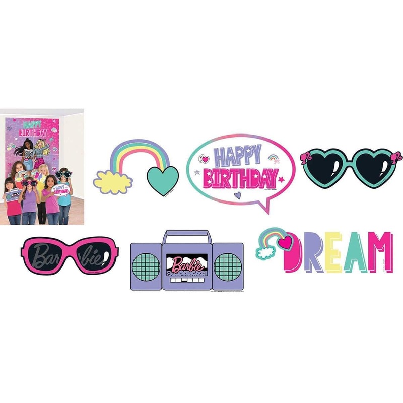 Barbie Scene Setter and Accessories, 12Count