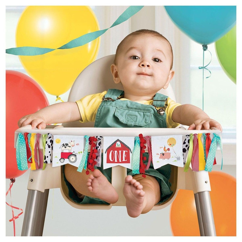 Barnyard Party High Chair Decorations