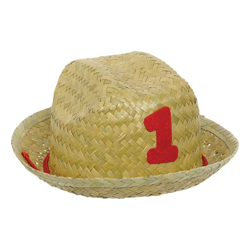 Barnyard Party Straw Hat, 1Year