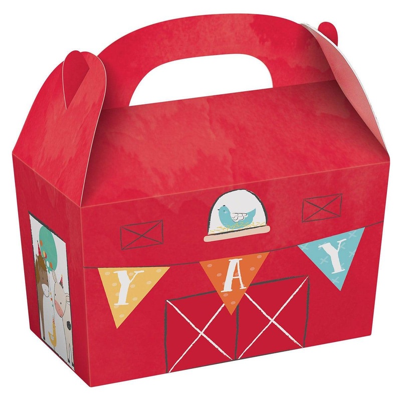 Barnyard Party Treat Boxes, 8Count