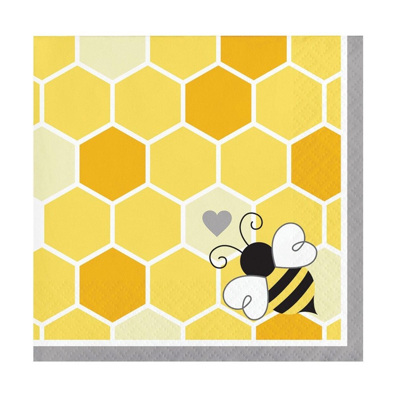 Bumblebee Baby Beverage Napkins, 16Count