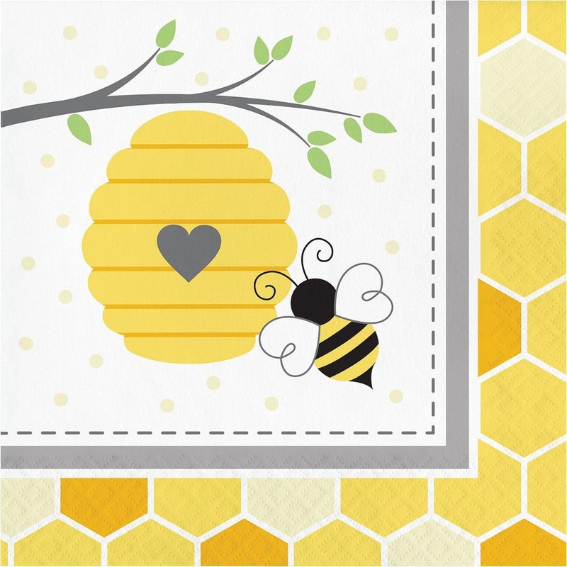 Bumblebee Baby Lunch Napkins, 16Count