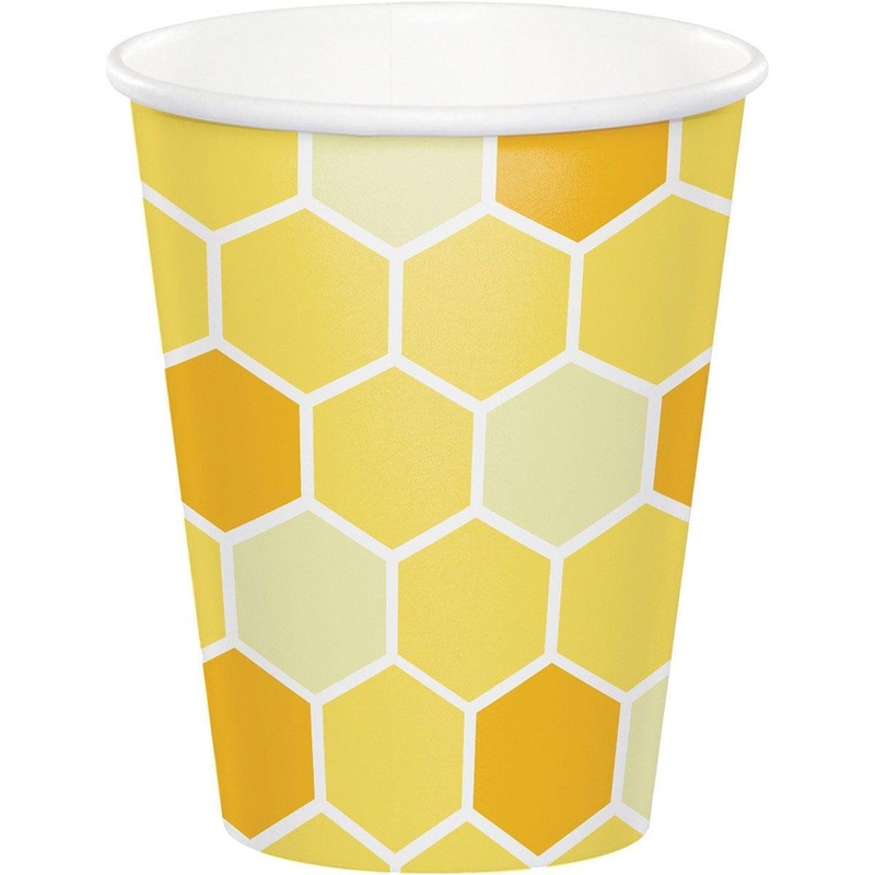 Bumblebee Baby Paper Cups, 8Count