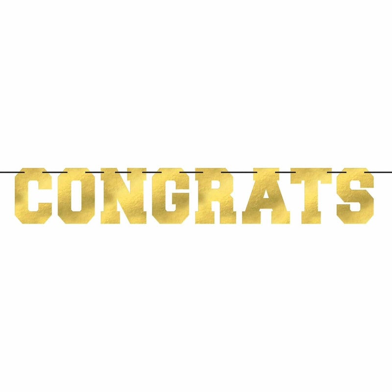 Graduation Banner "Congrats", 9.5'' x 12'