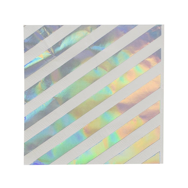 Iridescent Beverage Napkins, 16 Count
