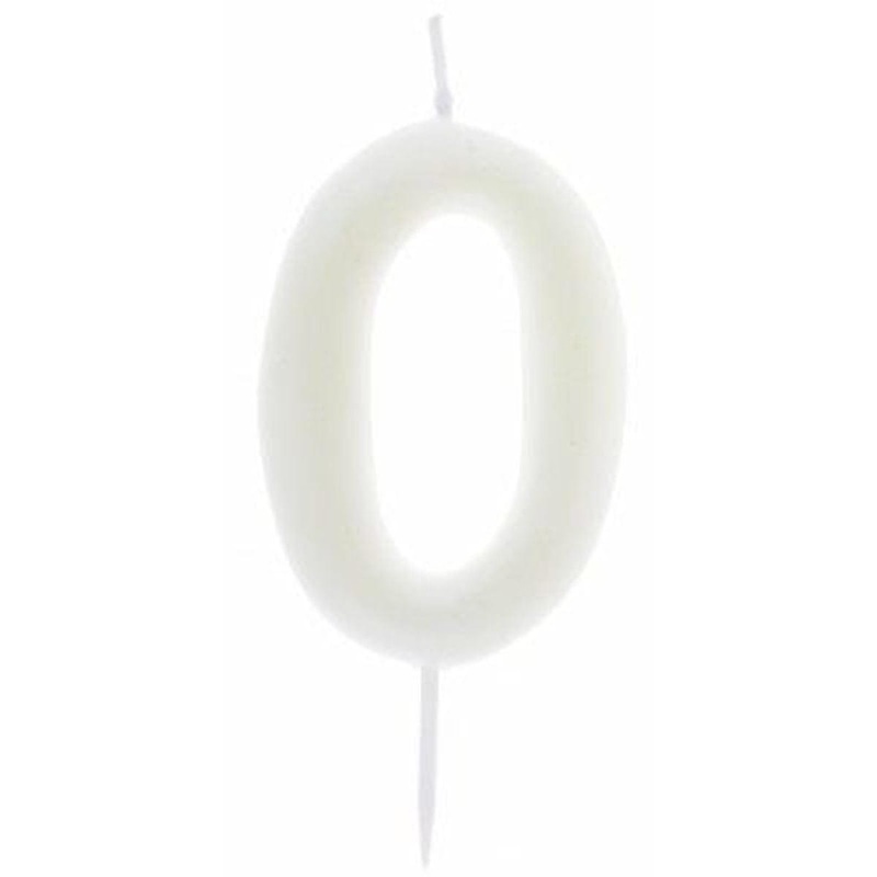 Number 0 Birthday Candle, Phosphorescent