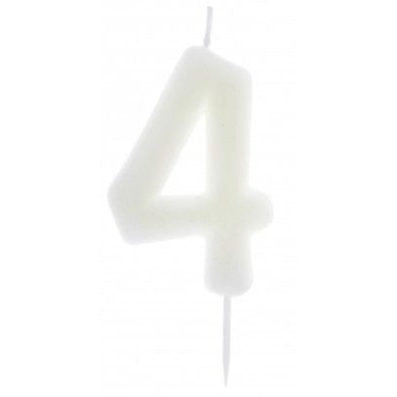 Number 4 Birthday Candle, Phosphorescent