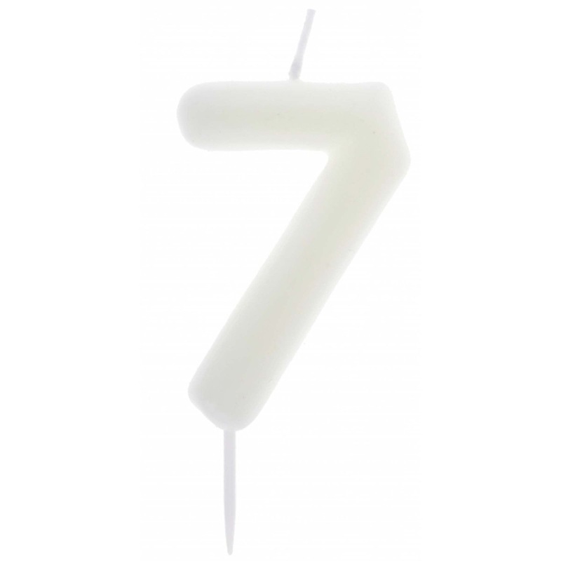 Number 7 Birthday Candle, Phosphorescent