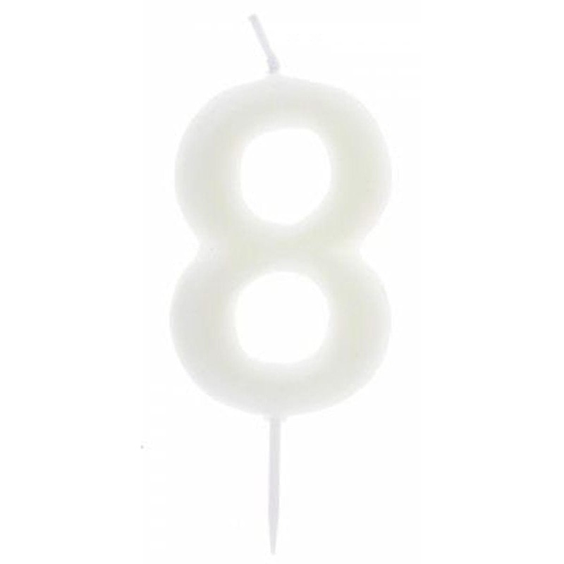 Number 8 Birthday Candle, Phosphorescent