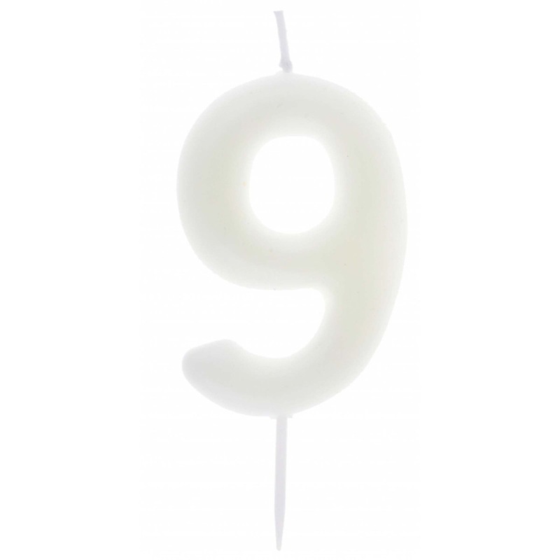 Number 9 Birthday Candle, Phosphorescent