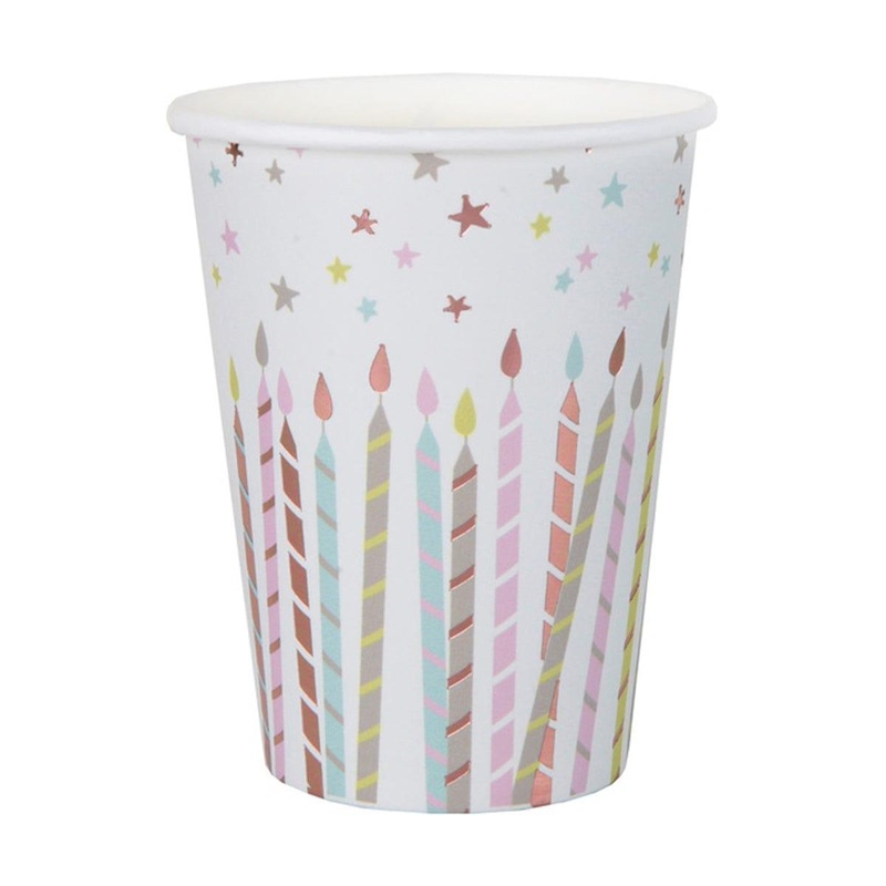 Pastel 1st Birthday Paper Cups, 9oz, 10Count