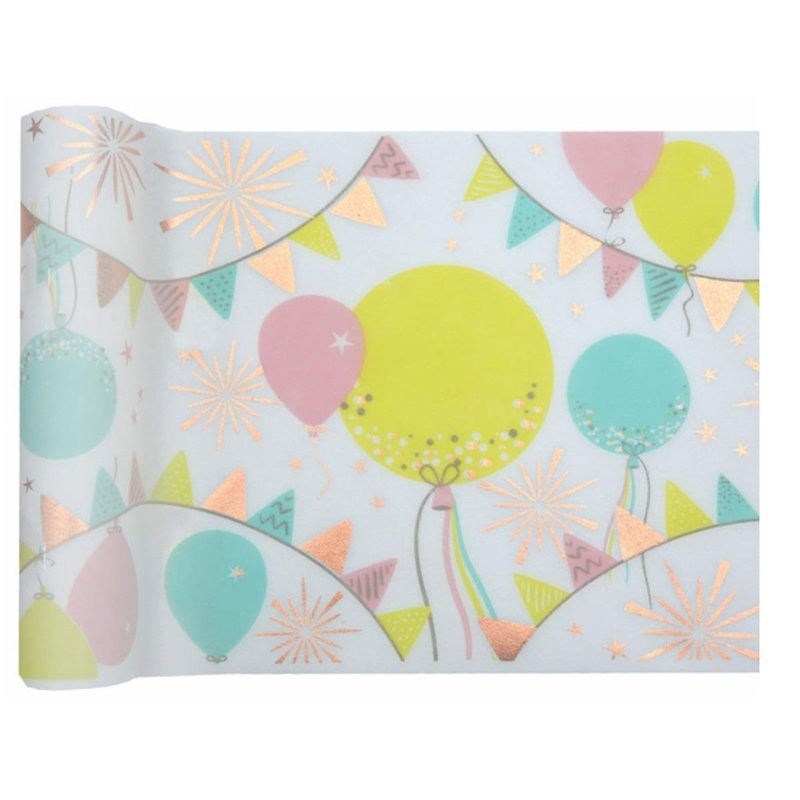 Pastel 1st Birthday Table Runner, 5Meters