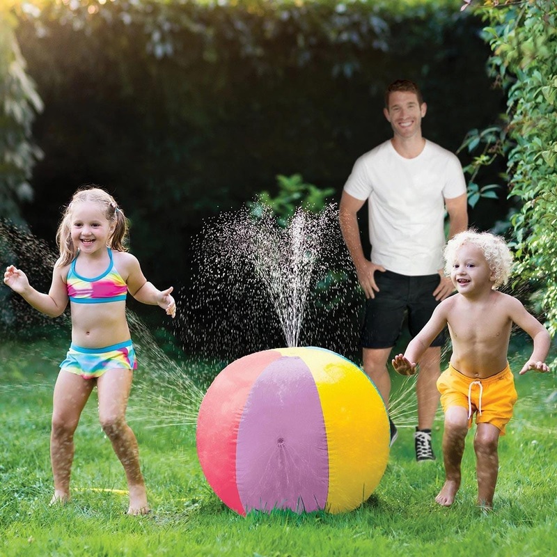 Beach Ball Inflatable Sprinkler, 29.5", Multicolour