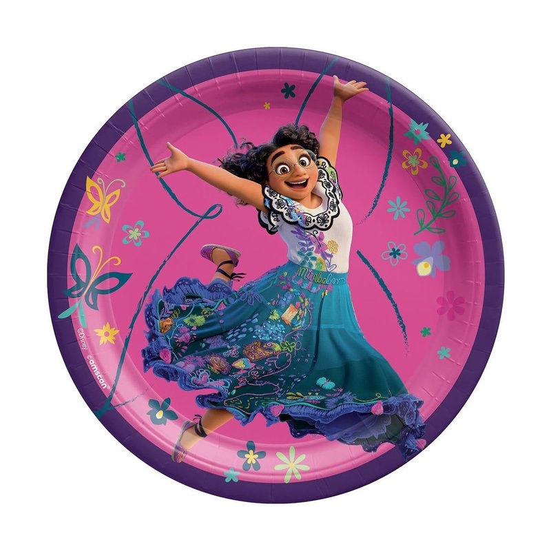 Disney Encanto Birthday Party Small Dessert Paper Plates, 7 in, 8 Count
