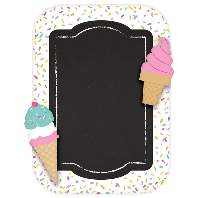 Ice Cream Party Sign, 14" x 10.5"