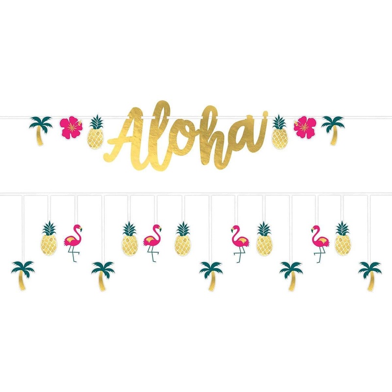 Luau Banners Kit, "Aloha", 2Count