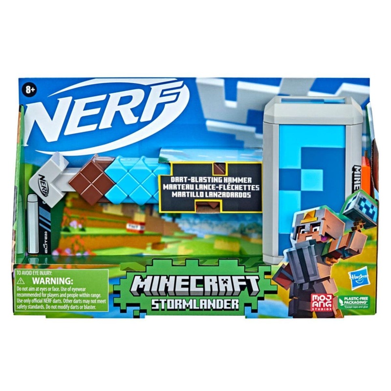 Nerf Minecraft Stormlander Dart-Blasting Hammer