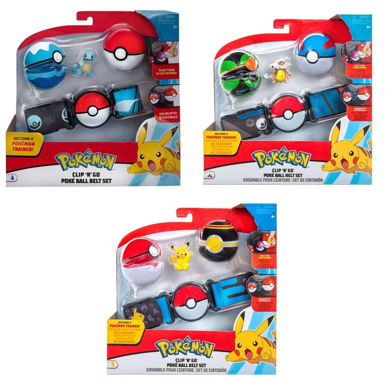 Pokmon Clip 'N' Go Pok Ball Belt Set, Assortment, 1Count