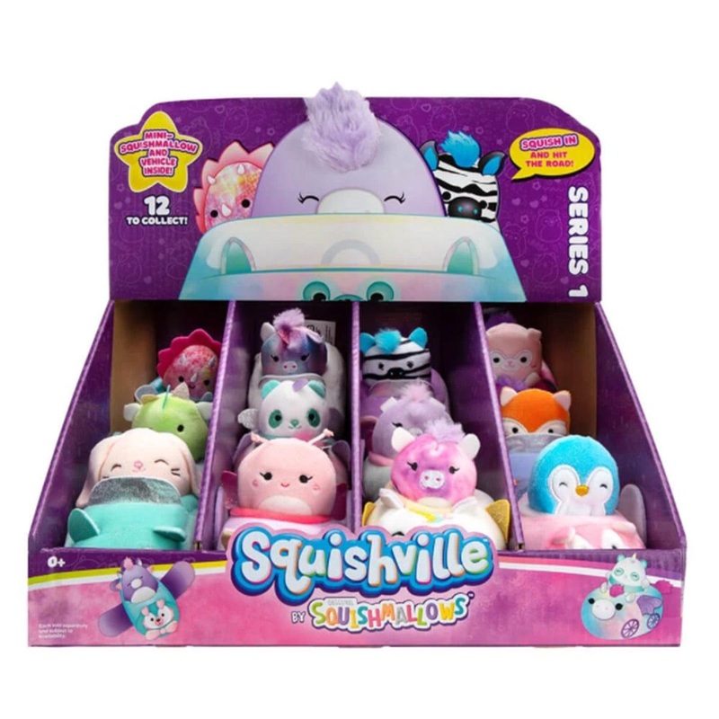 Squishville Mini Squishmallow with Vehicle, Assortment, 1Count