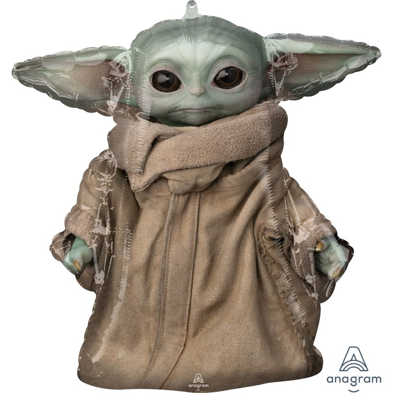 Baby Yoda Supershape Foil Balloon, 28in