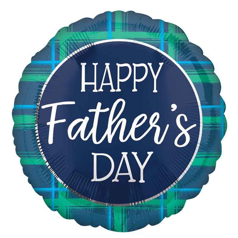 Blue "Happy Father's Day" Foil Balloon 18in