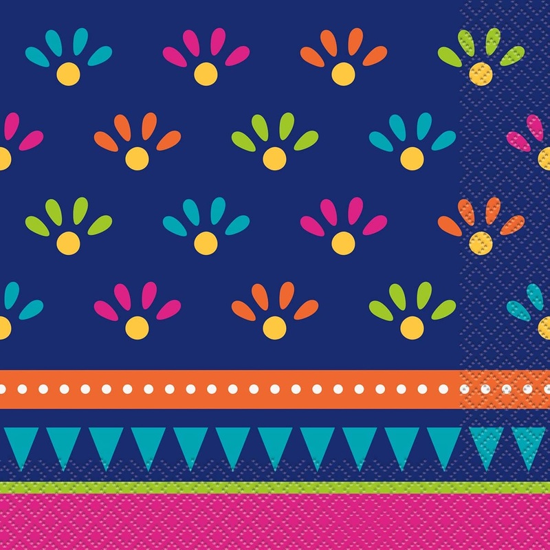Boho Fiesta Lunch Paper Napkins, 20 Count