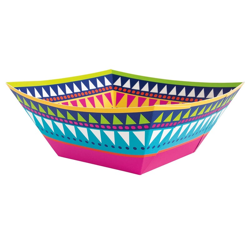 Boho Fiesta Paper Square Bowl