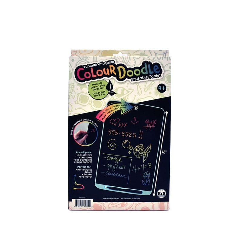 Colour Doodle Erasable Tablet, 12in