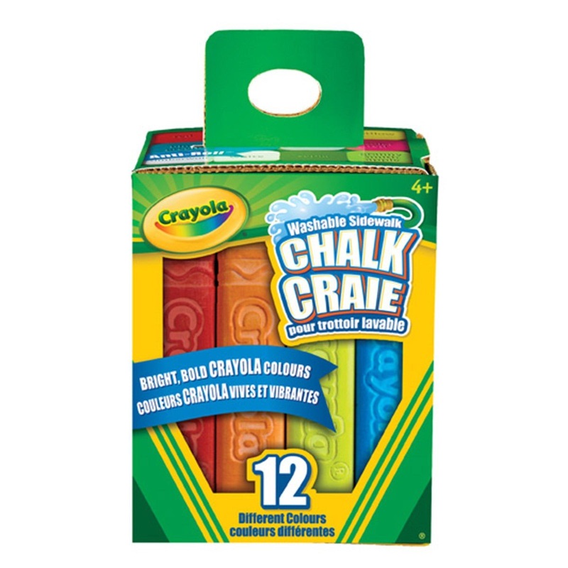 Crayola Washable Sidewalk Chalk, 12 Count