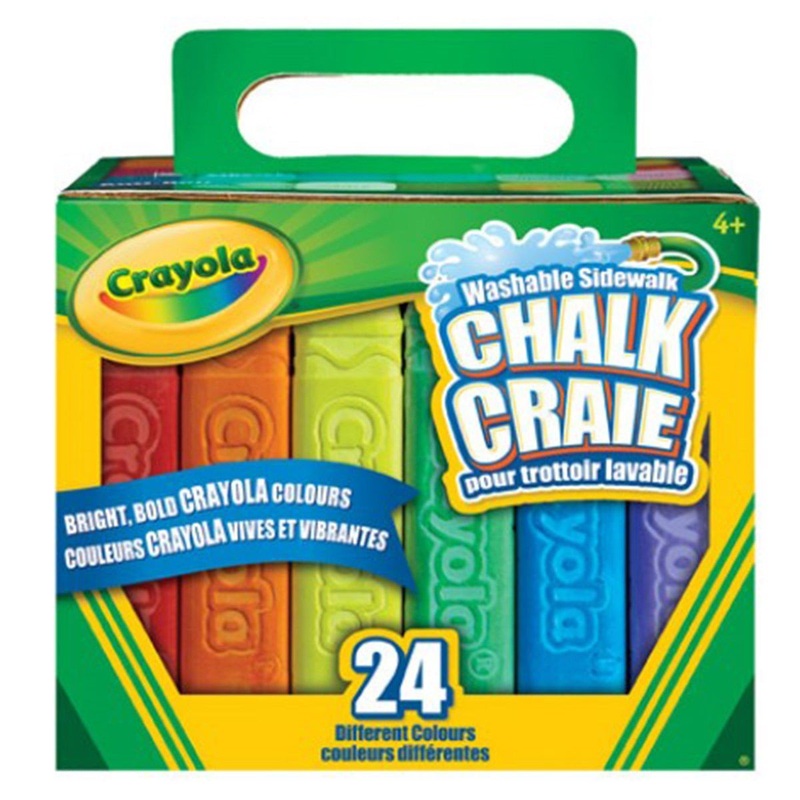 Crayola Washable Sidewalk Chalk, 24 Count