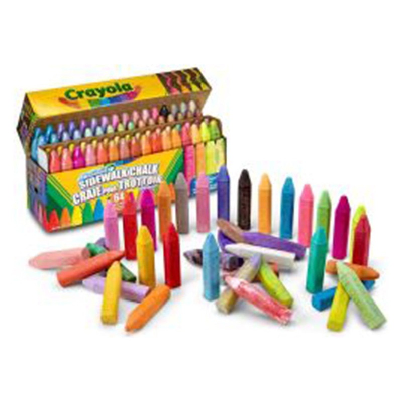 Crayola Washable Sidewalk Chalk, 64 Count