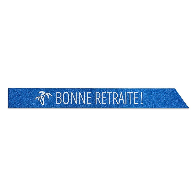 Glitter Sash, ''Bonne retraite'', Blue