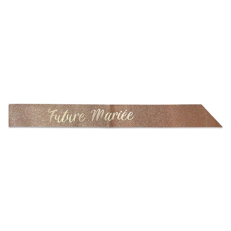 Glitter Sash, ''Future marie'', Rose Gold