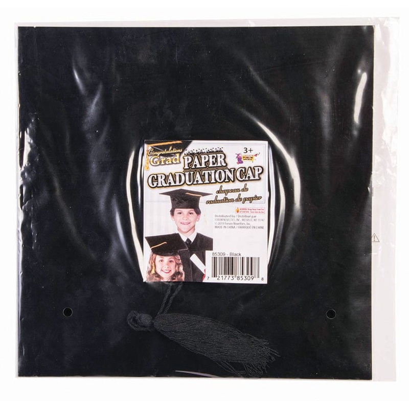 Graduation Black Paper Hat for Kids