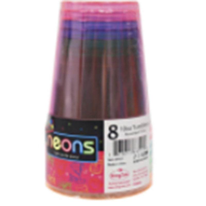 Neon Plastic Cups, 8 Count