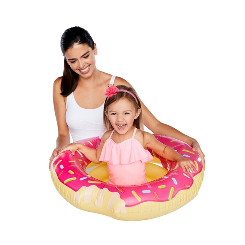 Pink Donut Pool Float for babies